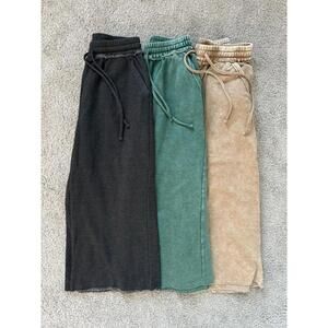 Stylish Women's Jogger Pants - Black, Green, and Tan